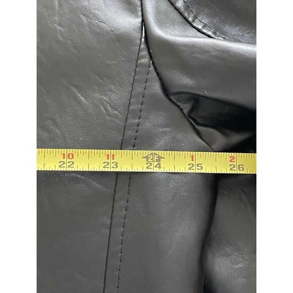 GA Milano Men’s Lined Black Faux Leather Jacket Italy XL - Picture 10 of 12